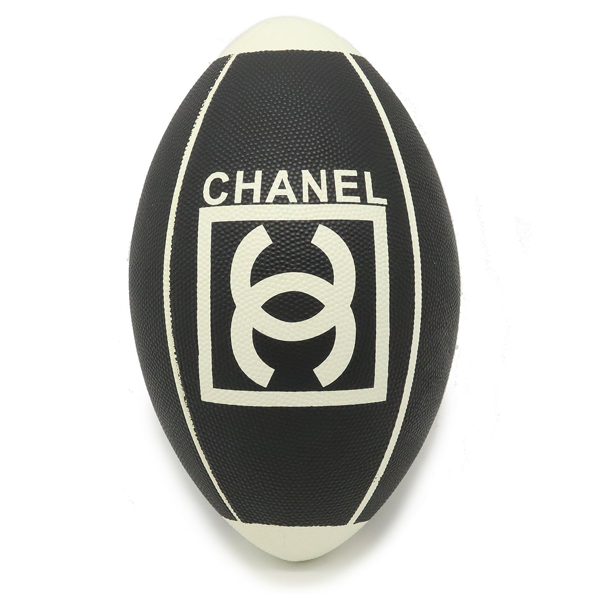 Top Quality Chanel Rugby Ball Sports Line Black White