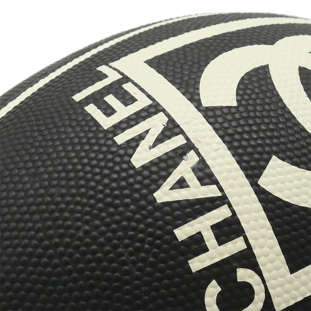 Top Quality Chanel Rugby Ball Sports Line Black White