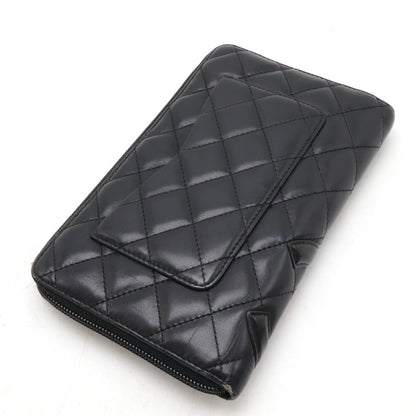 Top Quality Chanel Cambon Line Coco Mark Leather/Enamel Organizer Wallet A48660