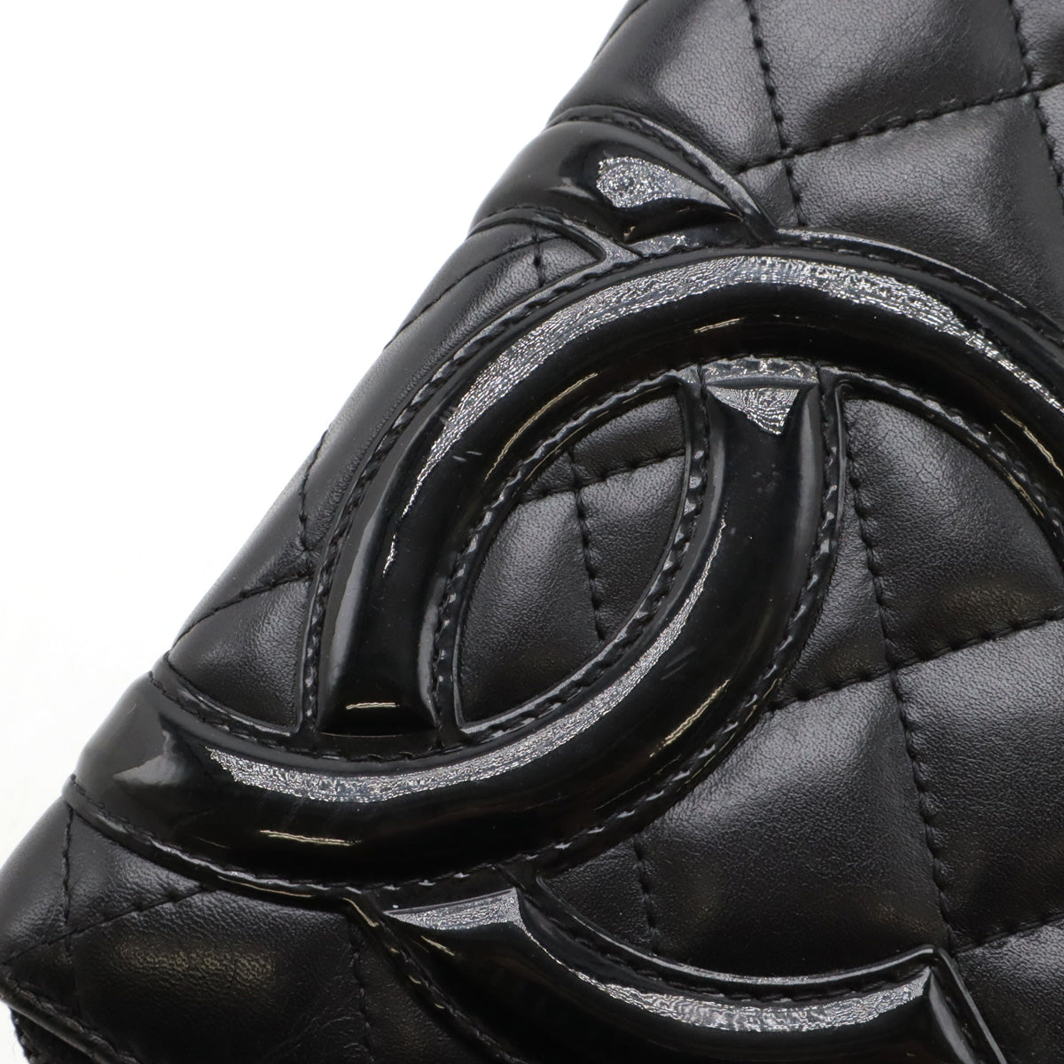 Top Quality Chanel Cambon Line Coco Mark Leather/Enamel Organizer Wallet A48660