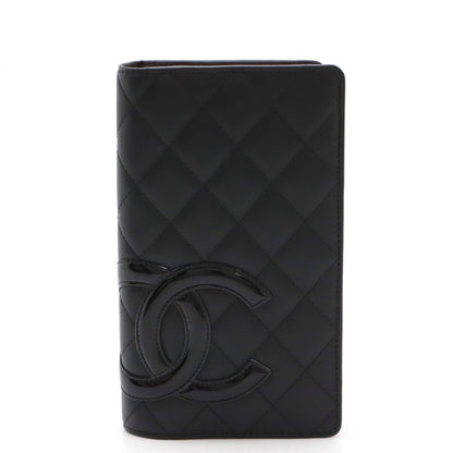 Top Quality Chanel Cambon Line Soft Calf/Enamel Long Wallet A26717
