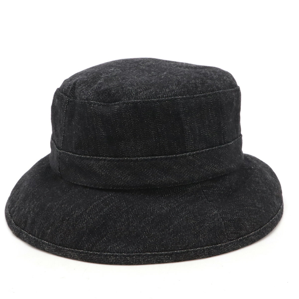 Top Quality Chanel Logo Denim Bucket Hat Black Cotton