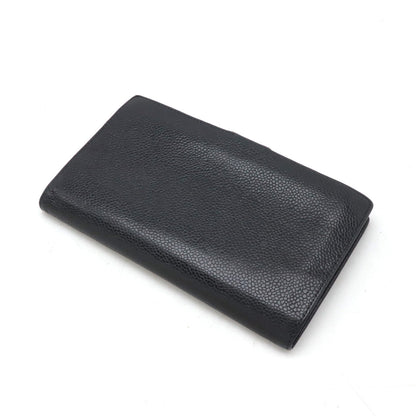 Top Quality Chanel Caviar Skin Coco Mark Long Wallet A13498