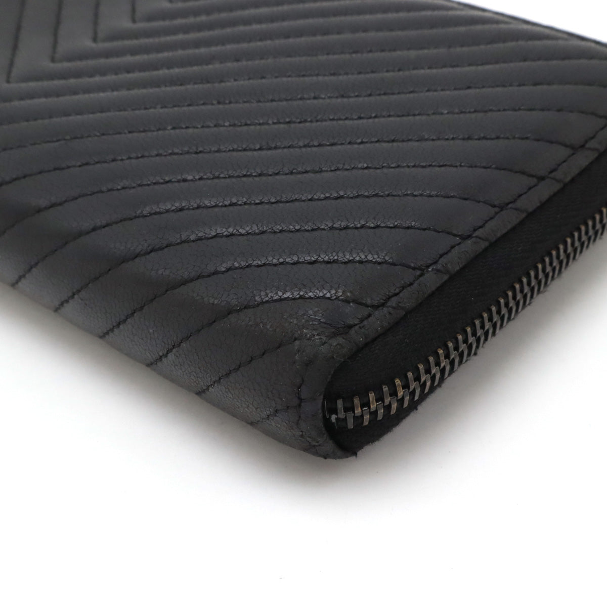 Top Quality Chanel Chevron V-Stitch Lambskin Leather Long Wallet