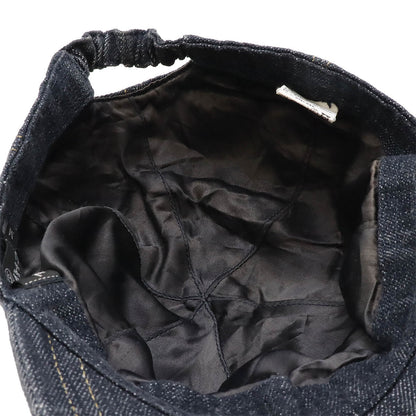 Top Quality Chanel Denim Cap with Coco Mark. Blue