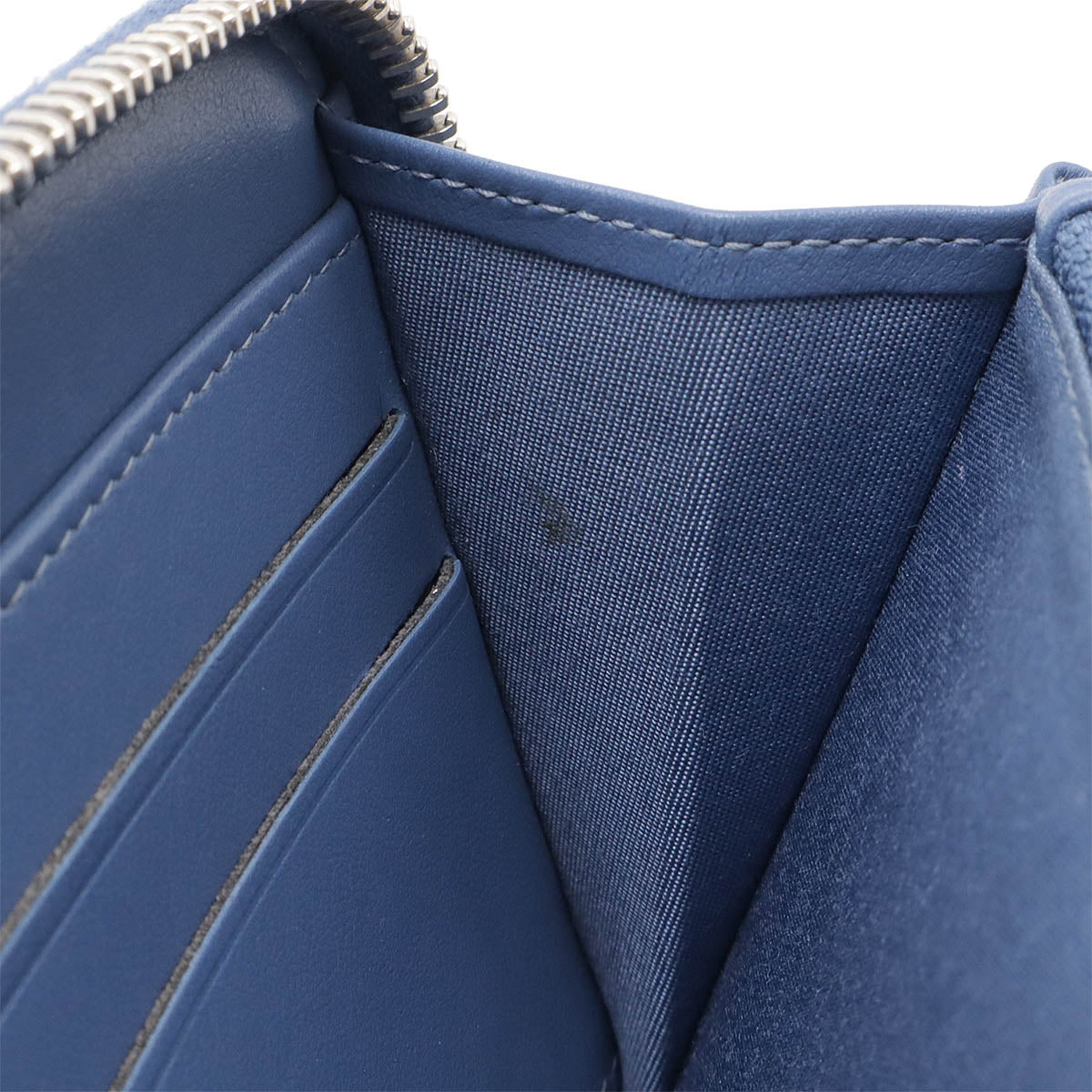 Top Quality Chanel Tweed Canvas Leather Wallet Blue