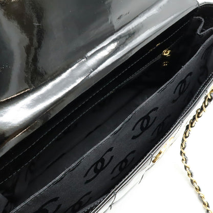Top Quality Chanel Chocolate Bar Patent Tote Bag