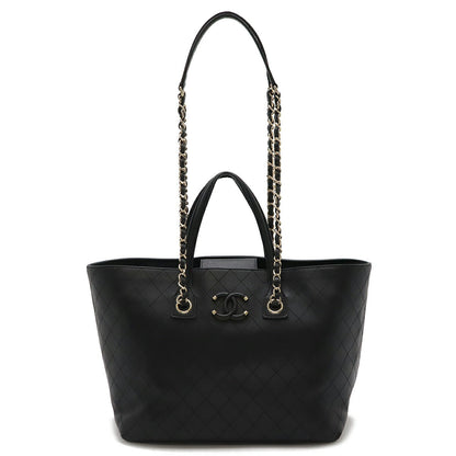 Top Quality Chanel Matelasse Coco Mark Leather Tote Bag