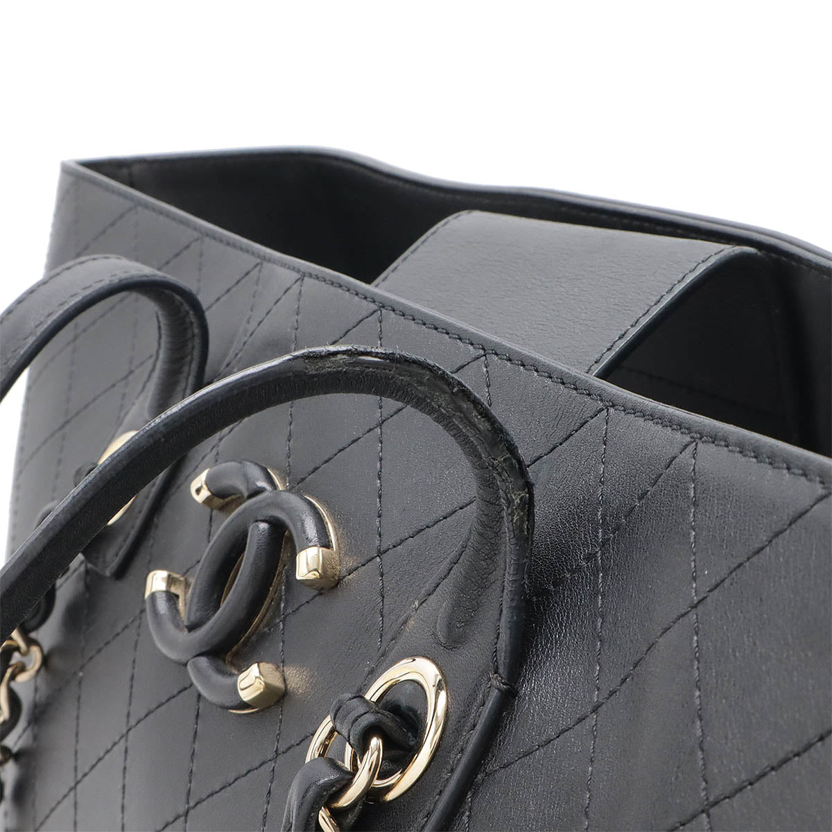 Top Quality Chanel Matelasse Coco Mark Leather Tote Bag