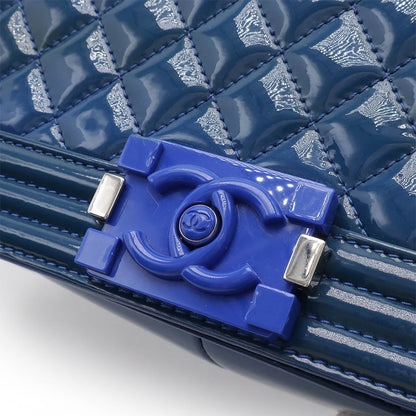 Top Quality Chanel Boy Matelasse Chain Bag Patent Leather