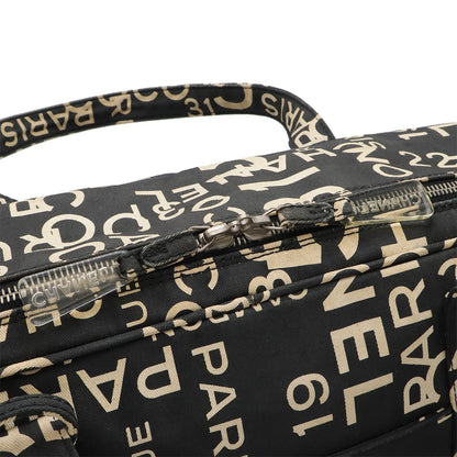 Top Quality Chanel Canvas Logo Boston Tote Bag