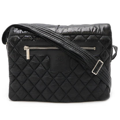 Top Quality Chanel Nylon/Leather Cocoon Shoulder Bag Black