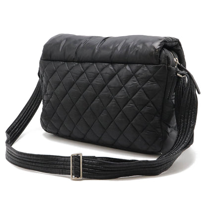 Top Quality Chanel Nylon/Leather Cocoon Shoulder Bag Black