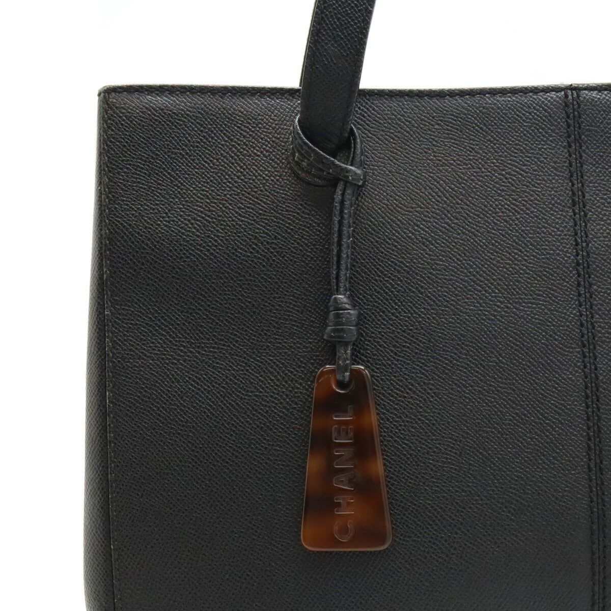 Top Quality Chanel Coco Mark Leather Tote Bag Black