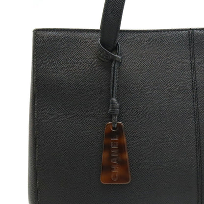 Top Quality Chanel Coco Mark Leather Tote Bag Black