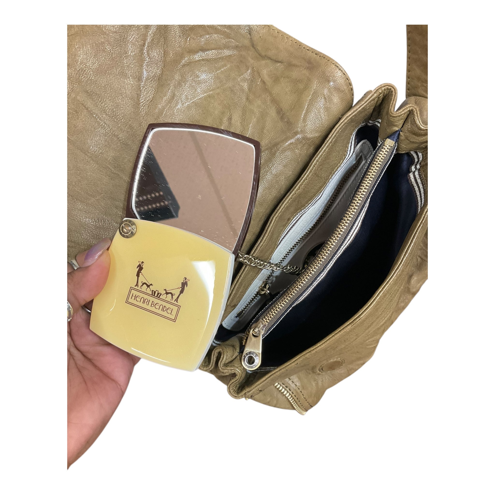 Crossbody Leather By Henri Bendel. Size: Small