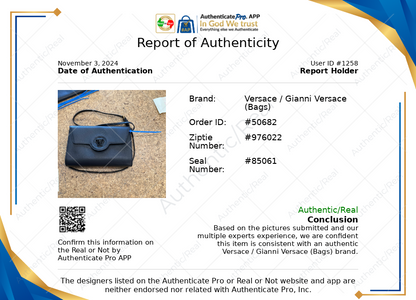 Crossbody Luxury Designer By Versace. Size: Small