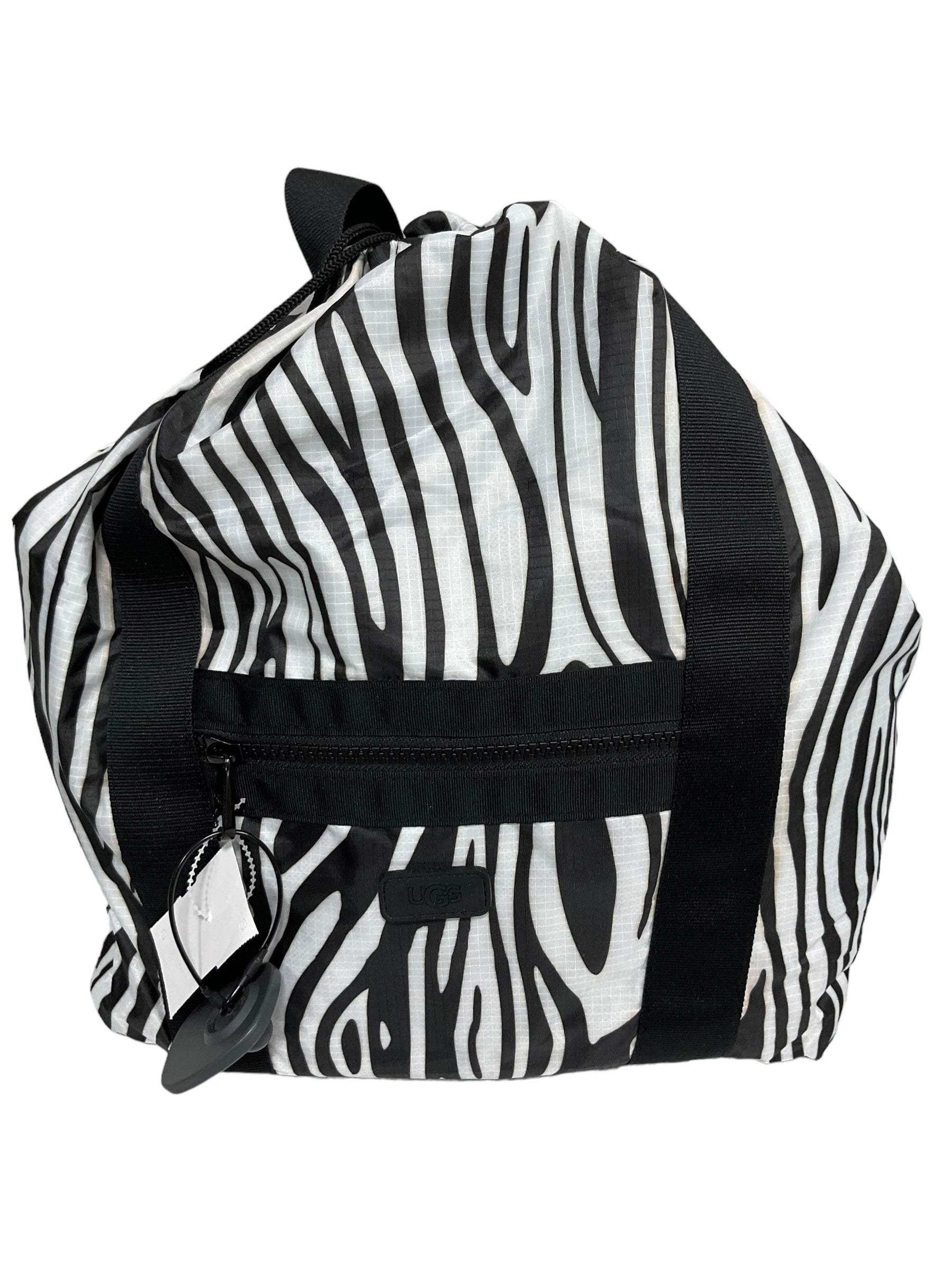 Black & White Backpack Ugg. Size Medium