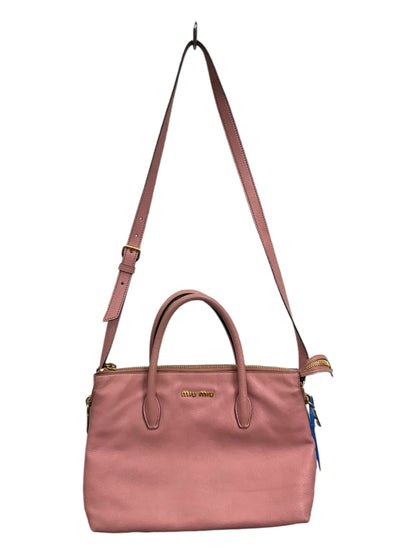 Handbag Luxury Designer By Miu Miu. Size: Medium