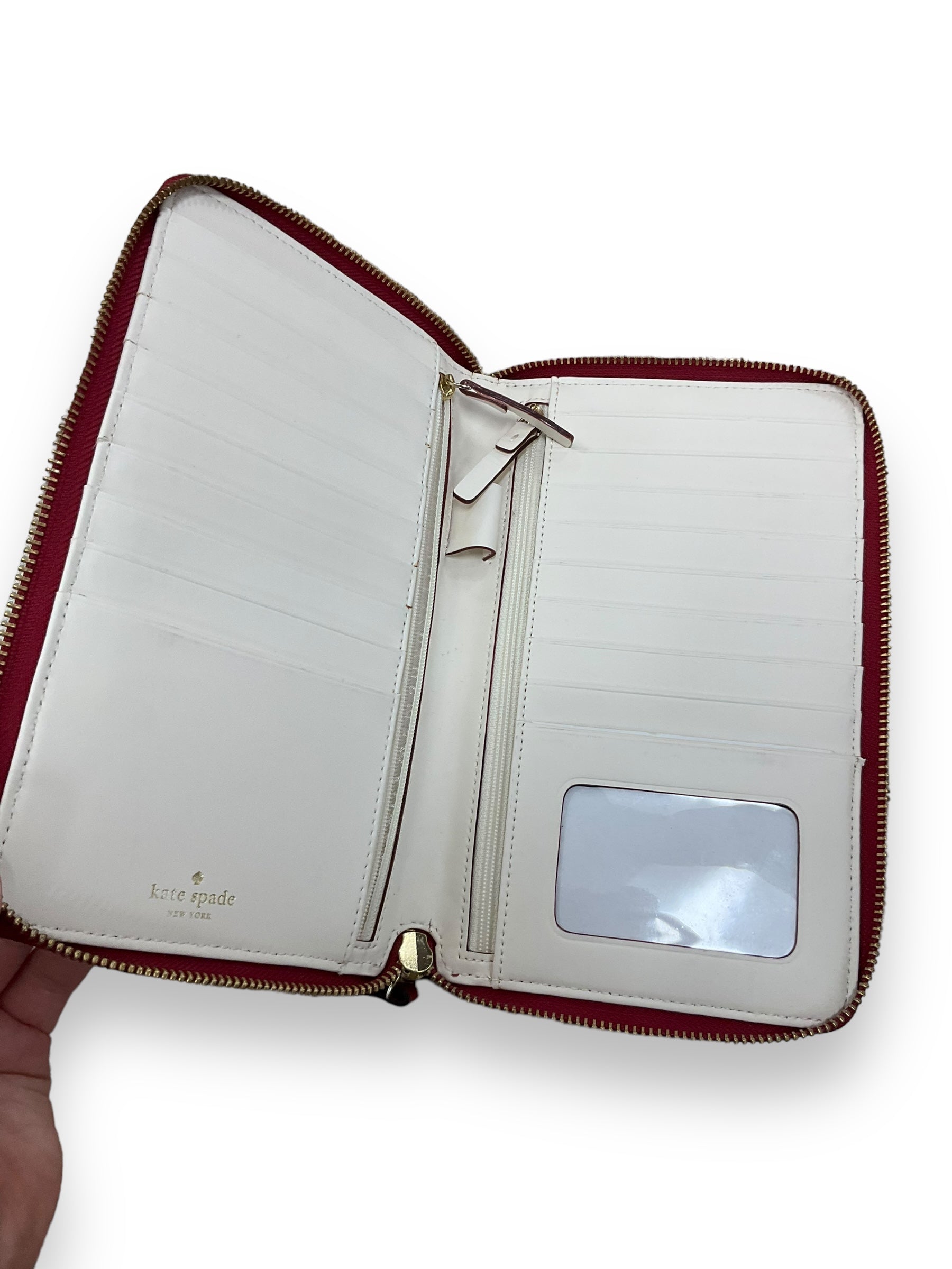Red Wallet Designer Kate Spade. Size Large