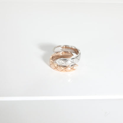 Top Quality Chanel Coco Crush Diamond Ring in 18k 2 Tone Gold 0.1 CTW