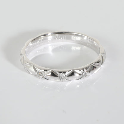 Top Quality Chanel Coco Crush Band in Platinum 0.04 CTW