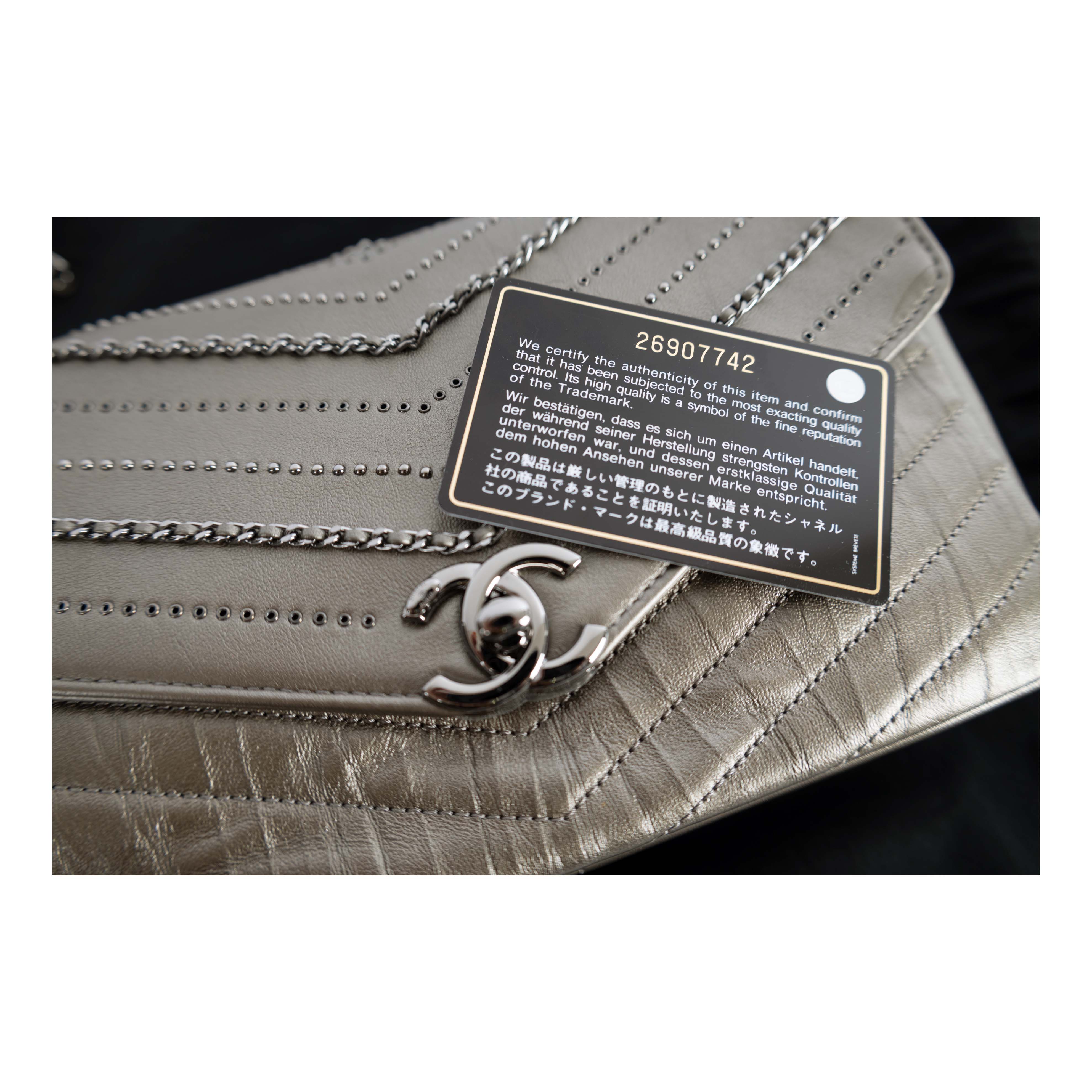Top Quality Chanel Top Quality Chanel Embelished 'Chain Sequins' Chevron New Bag