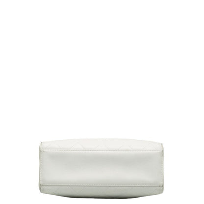 Top Quality Chanel Top Quality Chanel MATRESSE HANDBACK RAMSKIN WHITE LADY'S HANDBACK