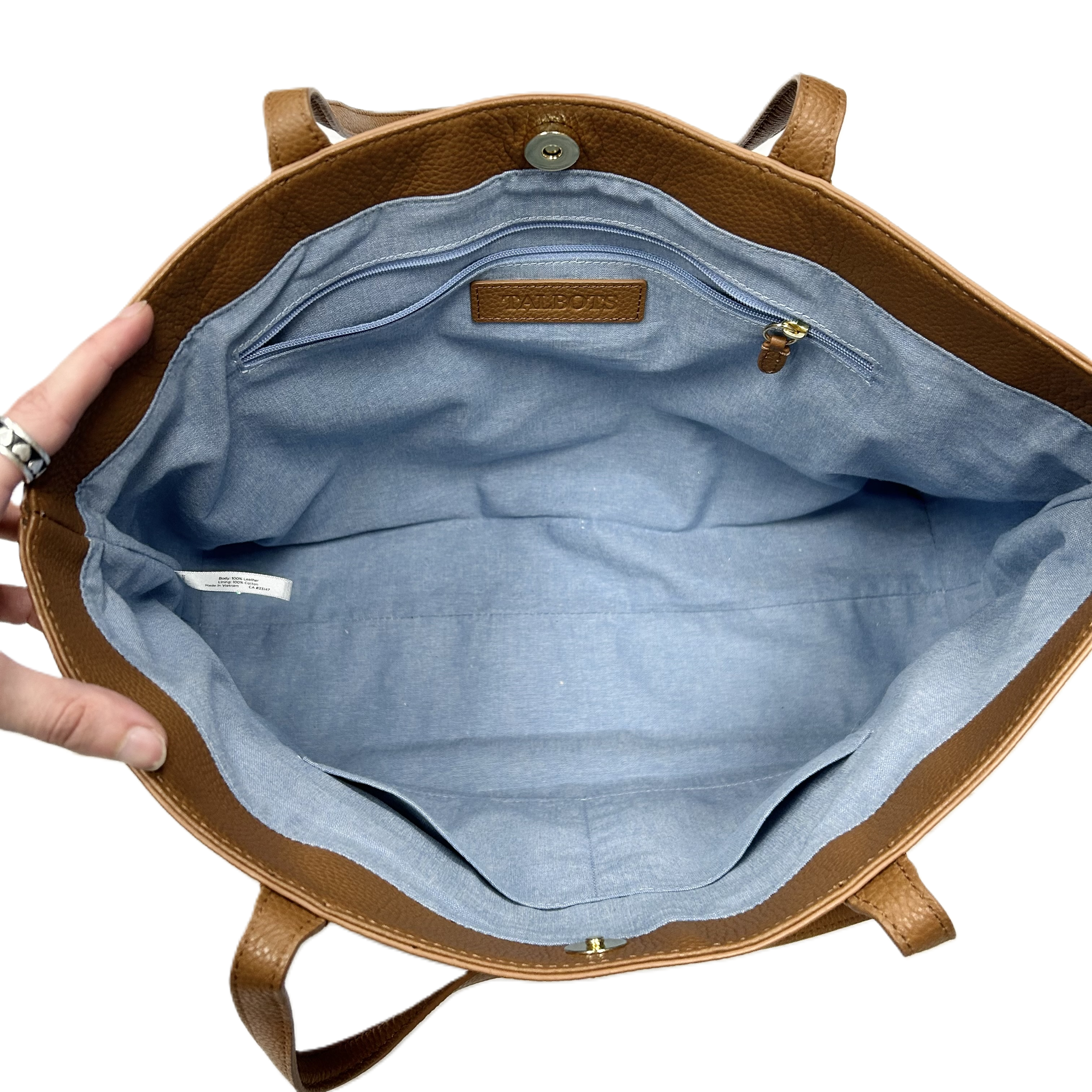 Tote Leather By Talbots. Size: Large