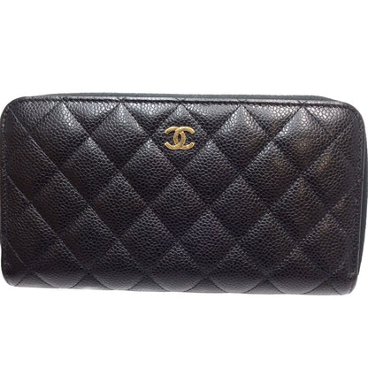 Top Quality Chanel Caviar Skin Classic Long Wallet AP0242