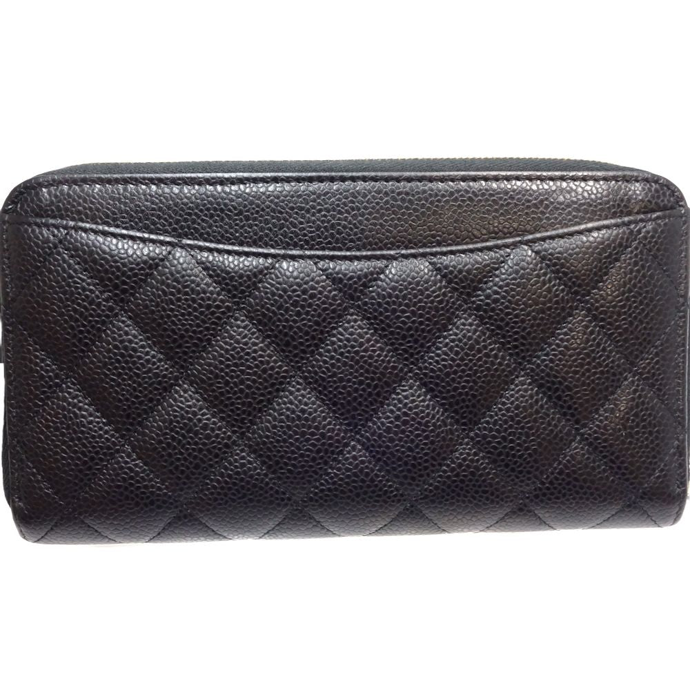 Top Quality Chanel Caviar Skin Classic Long Wallet AP0242