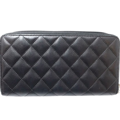 Top Quality Chanel Cambon Line Leather Long Wallet Black