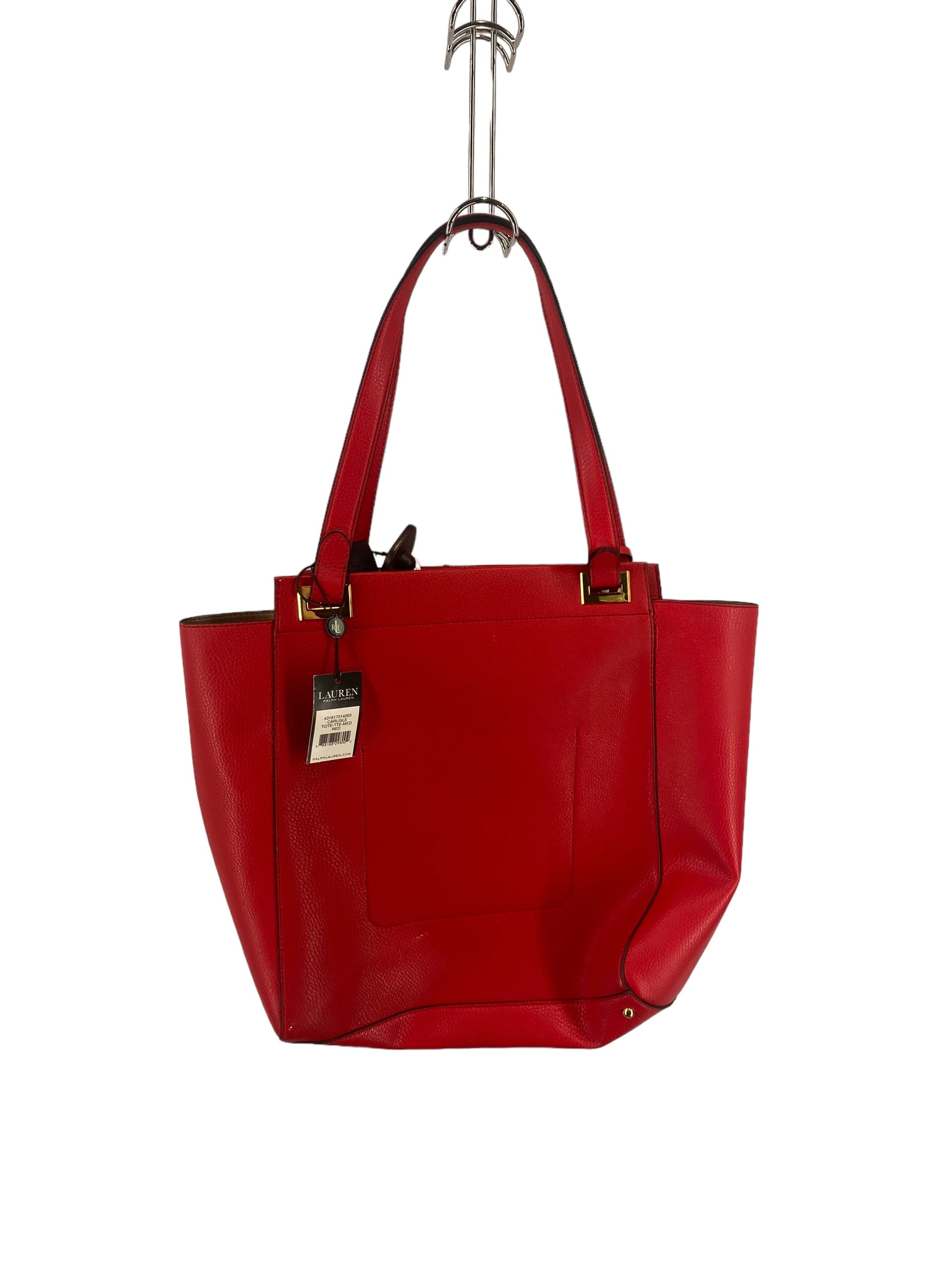 Tote Leather By Ralph Lauren. Size: Large