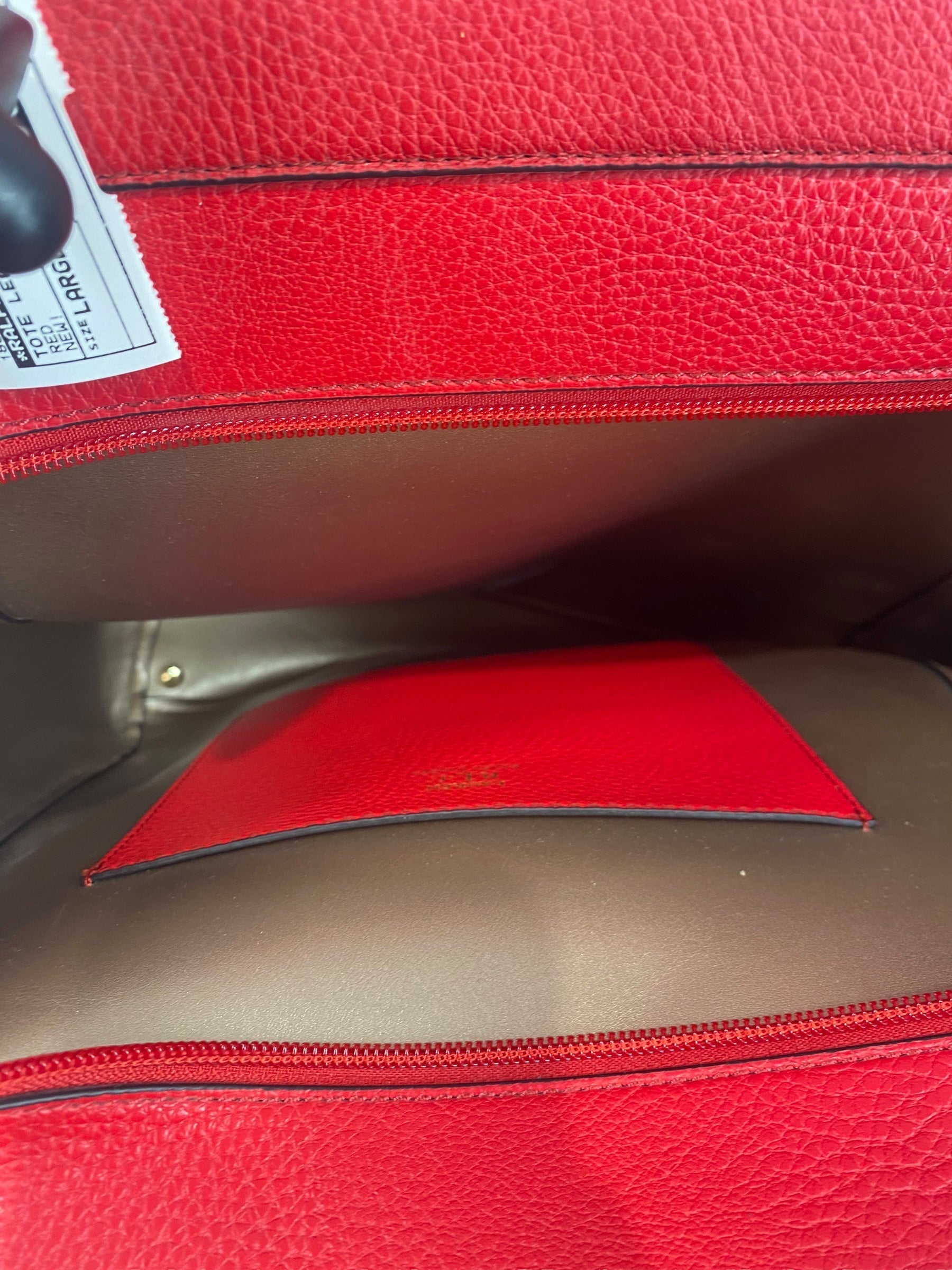 Tote Leather By Ralph Lauren. Size: Large