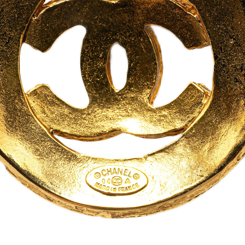 Top Quality Chanel Coco Mark Round Necklace Gold Plated