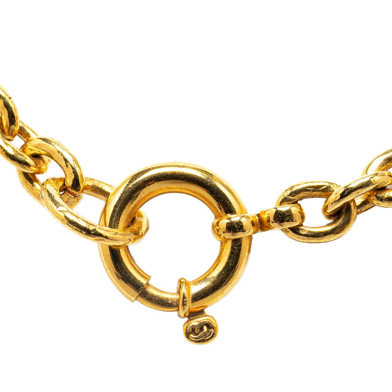 Top Quality Chanel Coco Mark Round Necklace Gold Plated