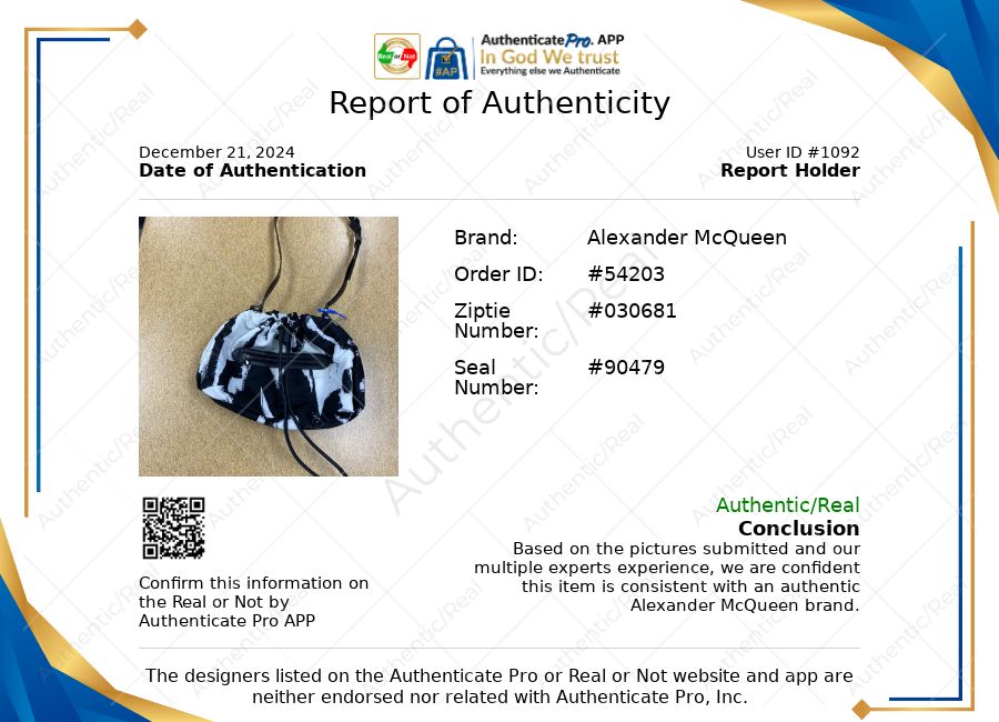 HANDBAG LUXURY DESIGNER by ALEXANDER MCQUEEN In BLACK & WHITE. Size: MEDIUM