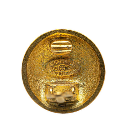 Top Quality Chanel Vintage Coco Mark Earrings Gold