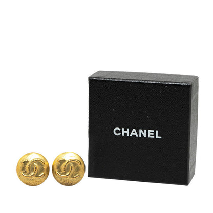 Top Quality Chanel Vintage Coco Mark Earrings Gold