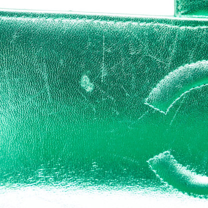 Top Quality Chanel Leather Coco Mark Matelasse Handbag Green Gold
