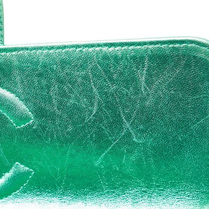 Top Quality Chanel Leather Coco Mark Matelasse Handbag Green Gold