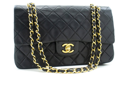 Top Quality Chanel Classic Double New 10 Chain Shoulder Bag Black Lambskin