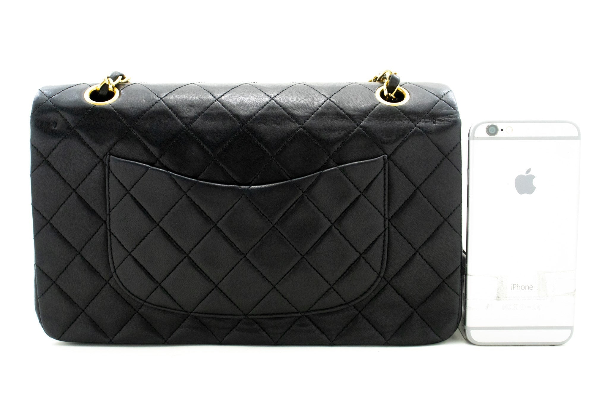 Top Quality Chanel Classic Double New 10 Chain Shoulder Bag Black Lambskin