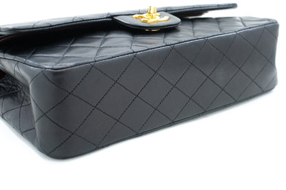 Top Quality Chanel Classic Double New 10 Chain Shoulder Bag Black Lambskin