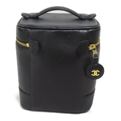 Top Quality Chanel Caviar Skin Vanity Handbag Black