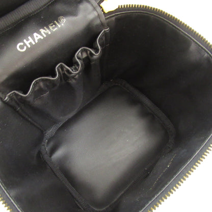 Top Quality Chanel Caviar Skin Vanity Handbag Black
