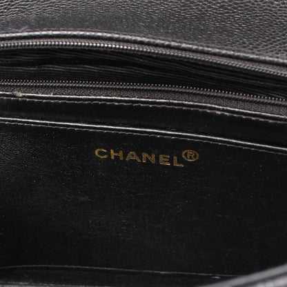 Top Quality Chanel Caviar Skin Diana Flap Shoulder Bag
