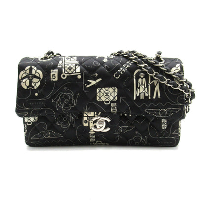 Top Quality Chanel Satin Airline W Flap Chain Shoulder Bag