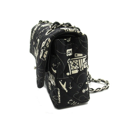 Top Quality Chanel Satin Airline W Flap Chain Shoulder Bag