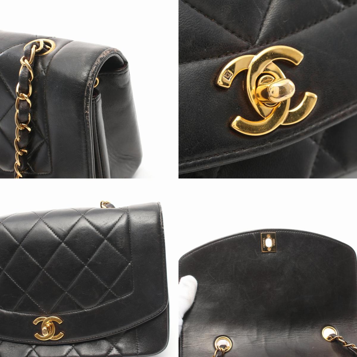 Top Quality Chanel Lambskin Diana Chain Shoulder Bag